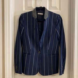 Mango Suit navy pinstripe blazer - sz 2